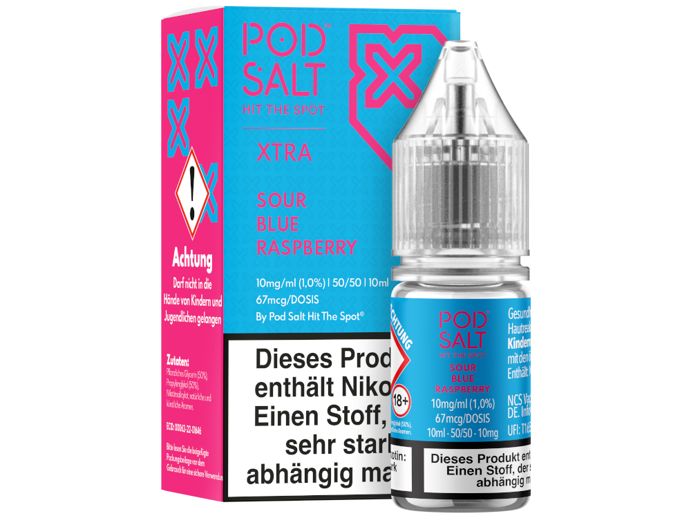 Pod Salt X - Nikotinsalz Liquid  - Sour Blue Raspberry