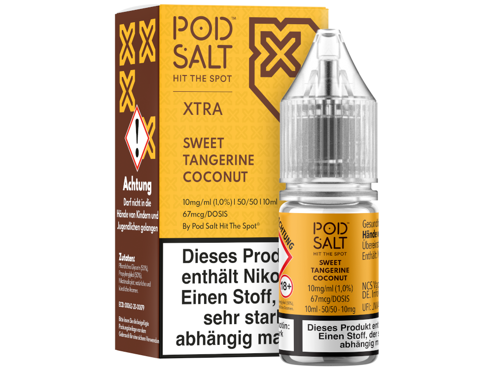 Pod Salt X - Nikotinsalz Liquid  - Sweet Tangerine Coconut