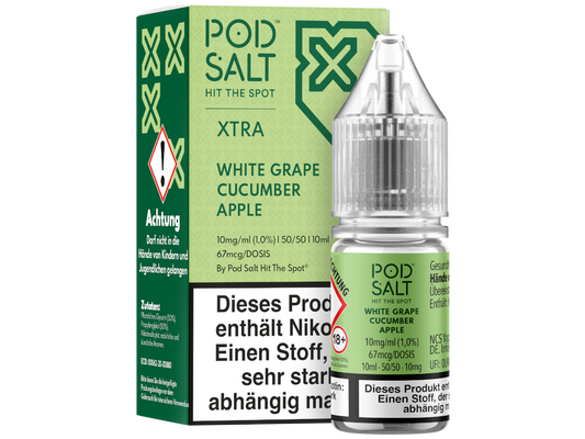 Pod Salt X - Nikotinsalz Liquid  - White Grape Cucumber Apple