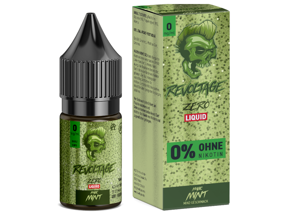 Revoltage Nikotinfrei - Hybrid Nikotinsalz Liquid - Magic Mint