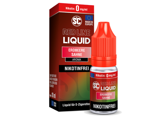 SC - Red Line - Erdbeere Sahne - Nikotinsalz Liquid