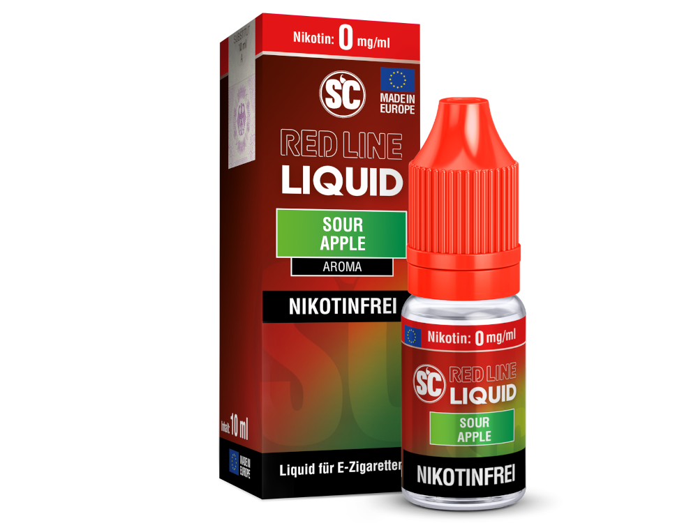 SC - Red Line - Sour Apple - Nikotinsalz Liquid